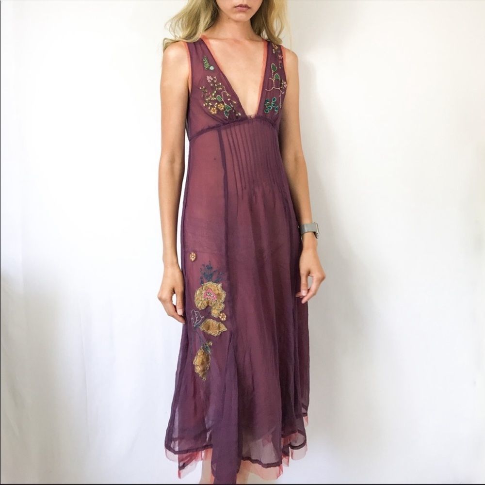 Kimchi and Blue by Urban Outfitters Silk Dress